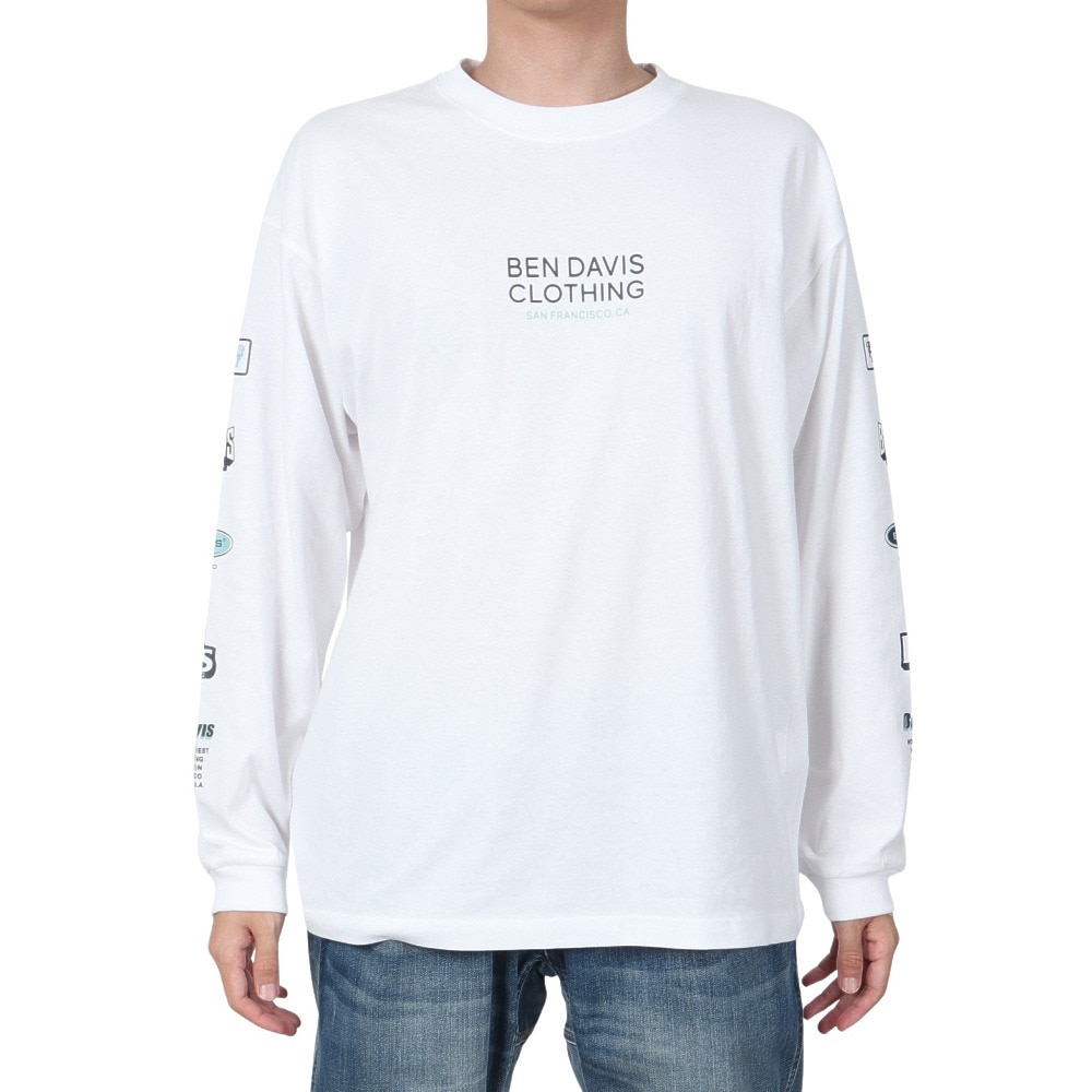 ベンデイビス（BEN DAVIS）（メンズ）長袖シャツ&半袖レイヤードTシャツ 24780035-BLK