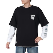 (メンズ)長袖シャツ&半袖レイヤードTシャツ 24780035-BLK