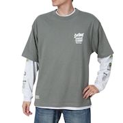 (メンズ)長袖シャツ&半袖レイヤードTシャツ 24780035-KHA