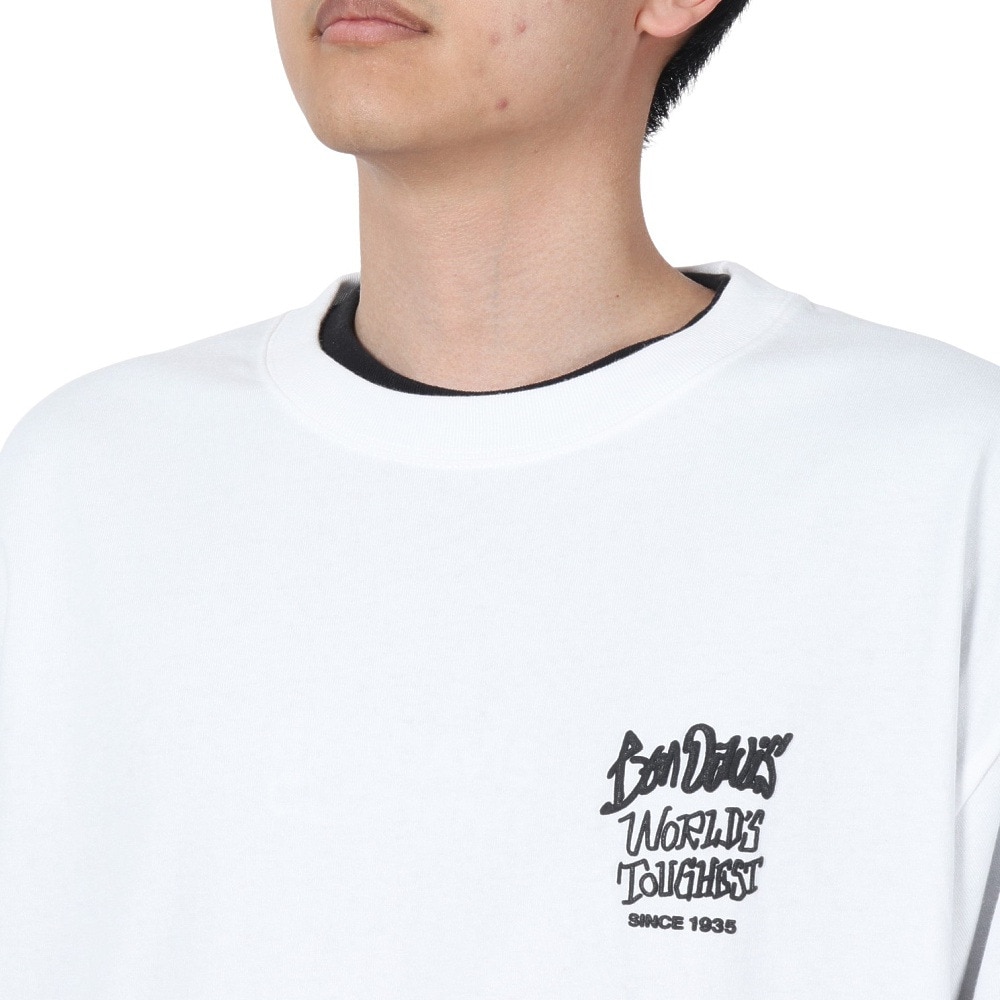 ベンデイビス（BEN DAVIS）（メンズ）長袖シャツ&半袖レイヤードTシャツ 24780035-WHT