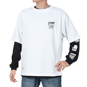 (メンズ)長袖シャツ&半袖レイヤードTシャツ 24780035-WHT