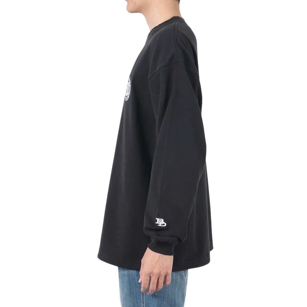 ベンデイビス（BEN DAVIS）（メンズ）サークルロゴ ロングスリーブTシャツ 24780036-BLK