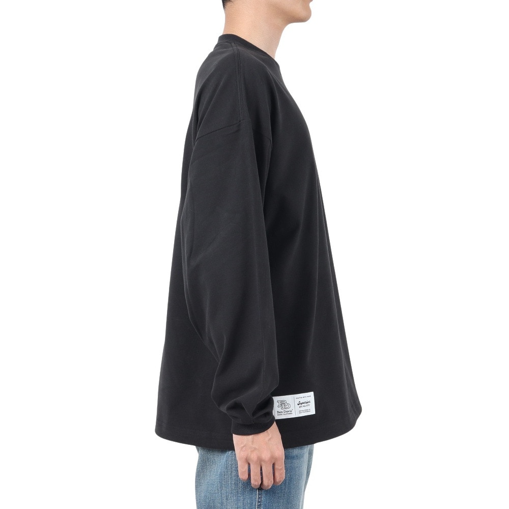 ベンデイビス（BEN DAVIS）（メンズ）サークルロゴ ロングスリーブTシャツ 24780036-BLK
