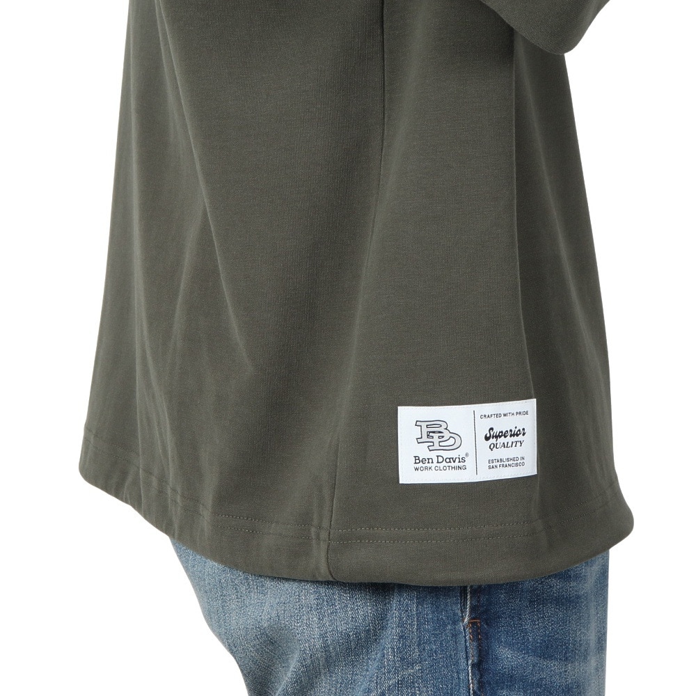 ベンデイビス（BEN DAVIS）（メンズ）サークルロゴ ロングスリーブTシャツ 24780036-KHA
