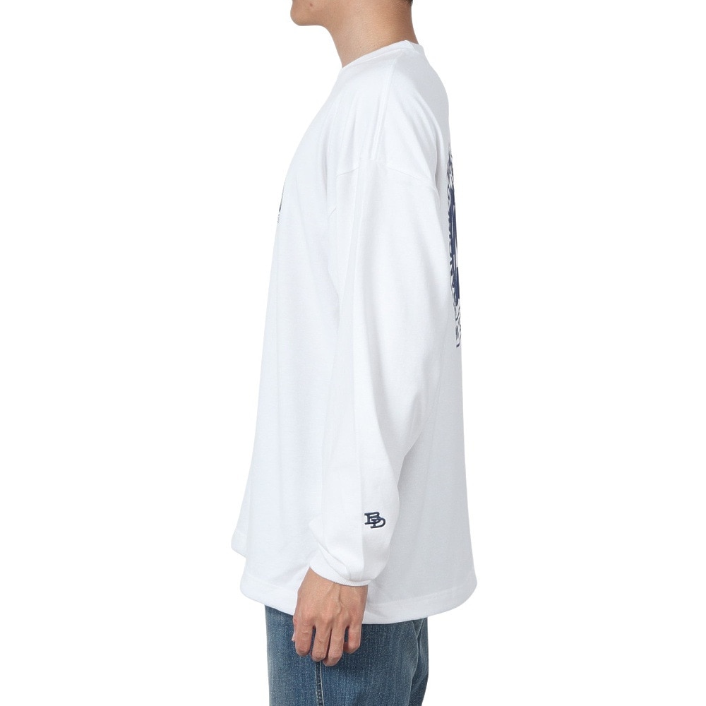 ベンデイビス（BEN DAVIS）（メンズ）サークルロゴ ロングスリーブTシャツ 24780036-WHT