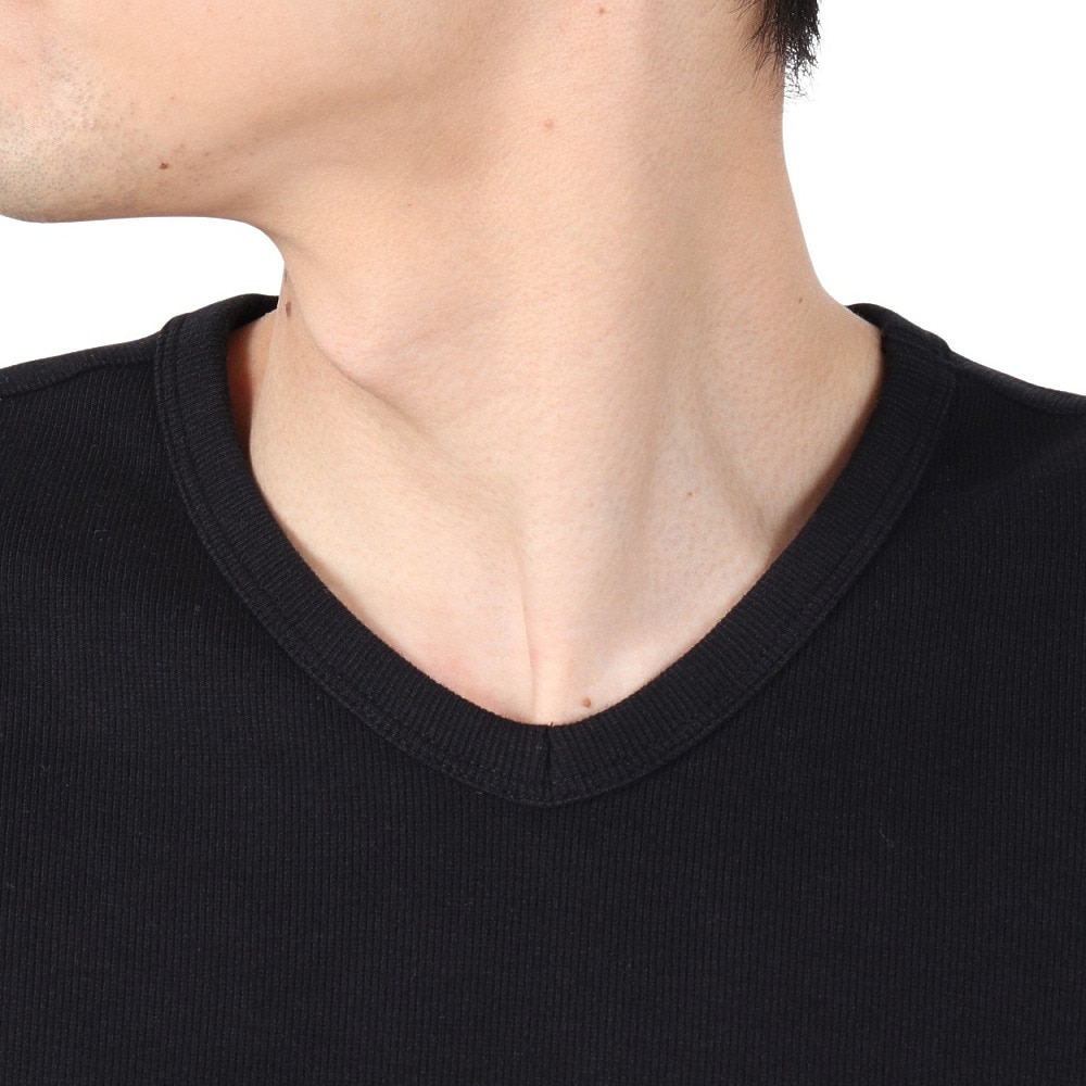 アヴィレックス（AVIREX）（メンズ）デイリー Vネック 半袖Tシャツ 783-4934008 BLACK