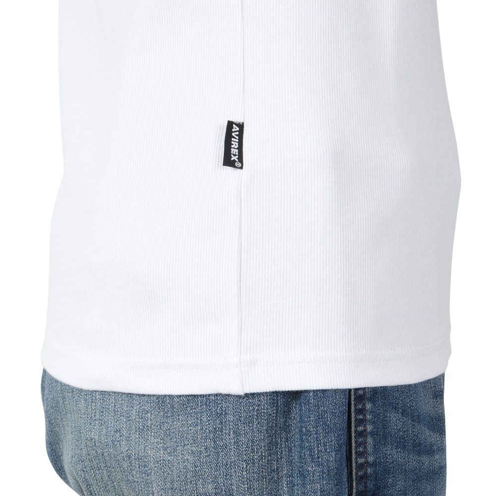 アヴィレックス（AVIREX）（メンズ）デイリー Vネック 半袖Tシャツ 783-4934008 WHITE