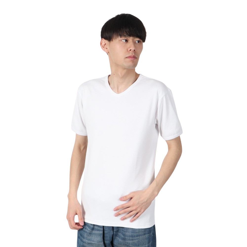 アヴィレックス（AVIREX）（メンズ）デイリー Vネック 半袖Tシャツ 783-4934008 WHITE