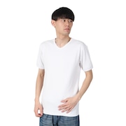 (メンズ)デイリー Vネック 半袖Tシャツ 783-4934008 WHITE
