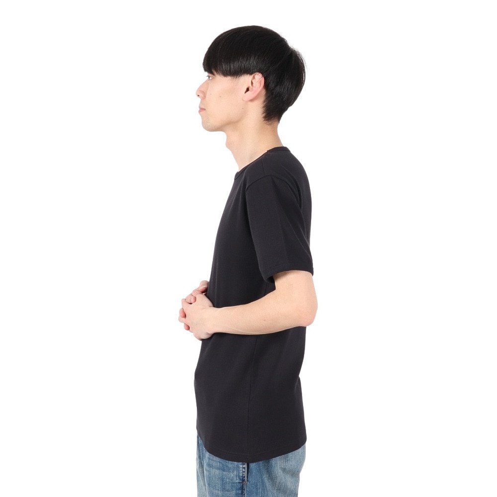 アヴィレックス（AVIREX）（メンズ）デイリー クルーネック 半袖Tシャツ 783-4934014 BLACK