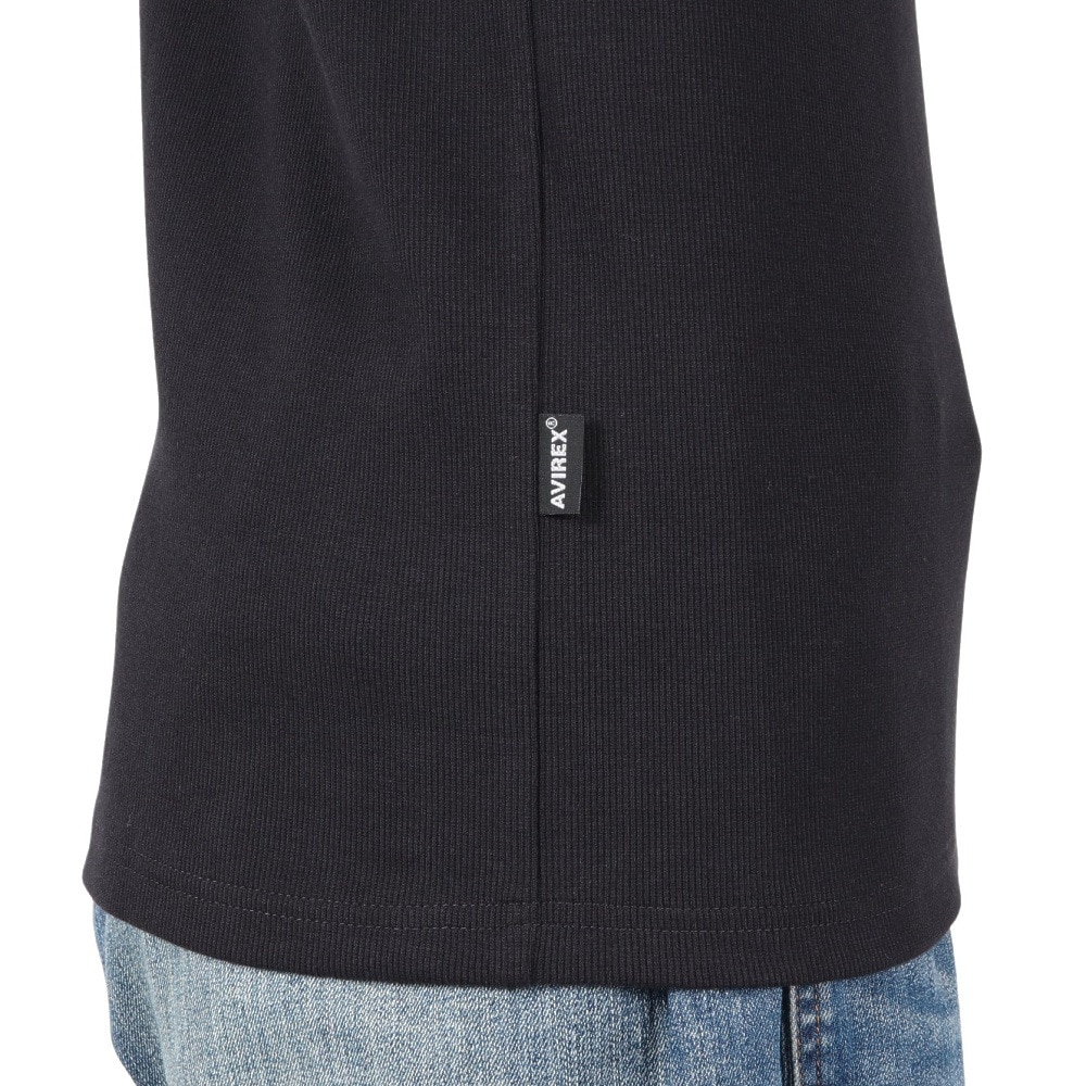 アヴィレックス（AVIREX）（メンズ）デイリー クルーネック 半袖Tシャツ 783-4934014 BLACK