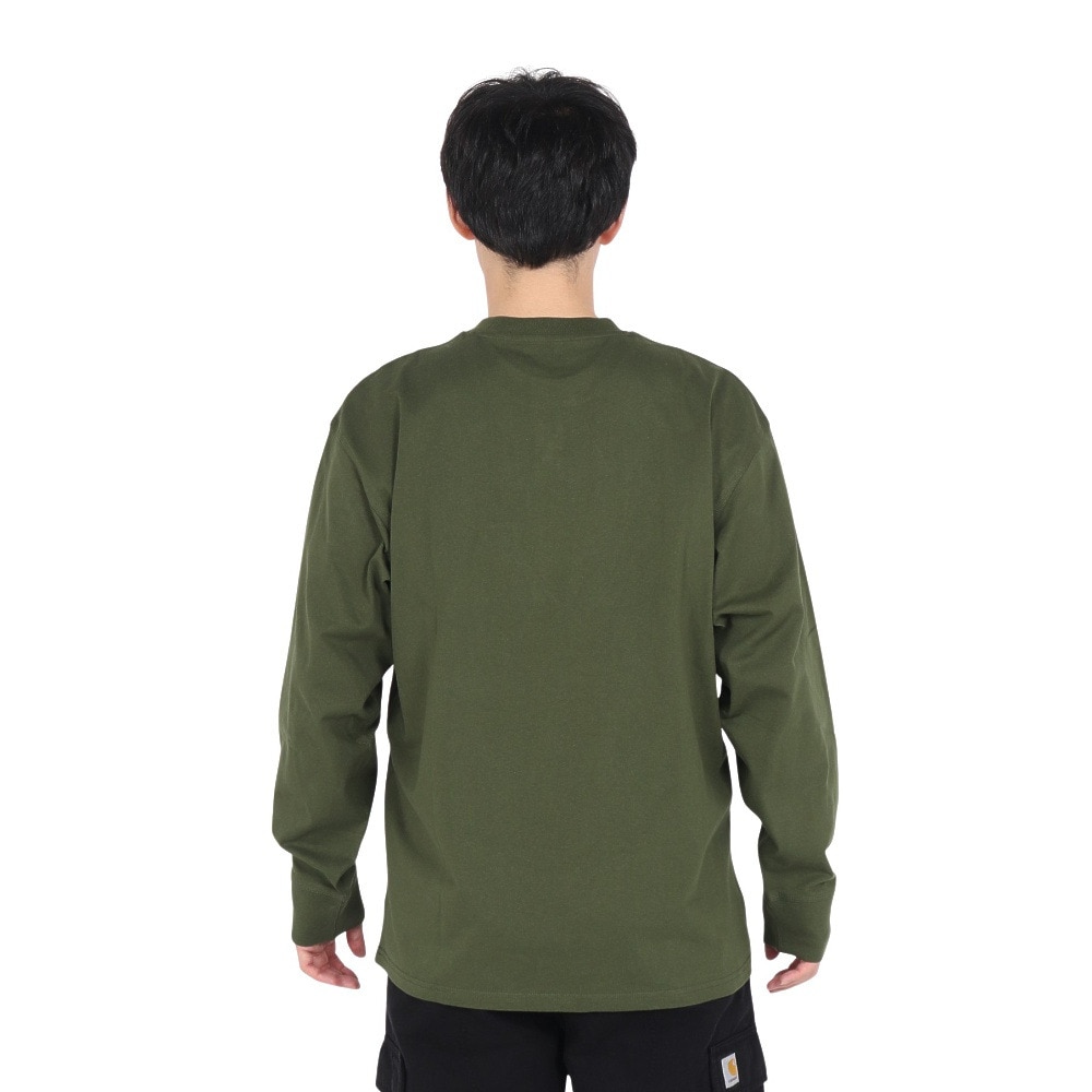 カーハート（CARHARTT）（メンズ）ロングスリーブ アメリカンスクリプト Tシャツ I0299552BRXX24FW