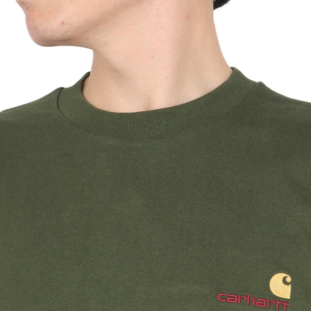 カーハート（CARHARTT）（メンズ）ロングスリーブ アメリカンスクリプト Tシャツ I0299552BRXX24FW