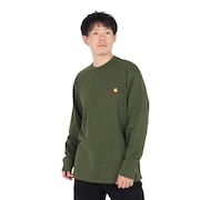 (メンズ)ロングスリーブ アメリカンスクリプト Tシャツ I029955
