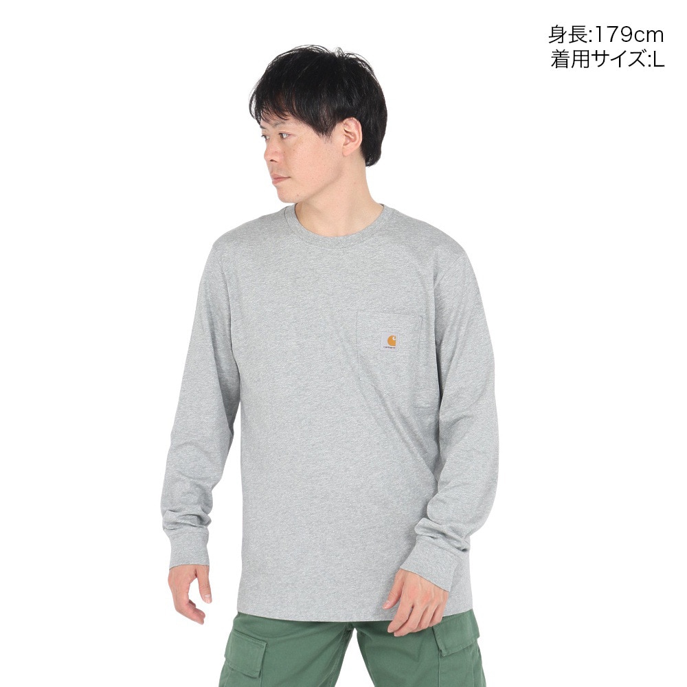 カーハート（CARHARTT）（メンズ）ロングスリーブ ポケットTシャツ I030437V6XX24FW