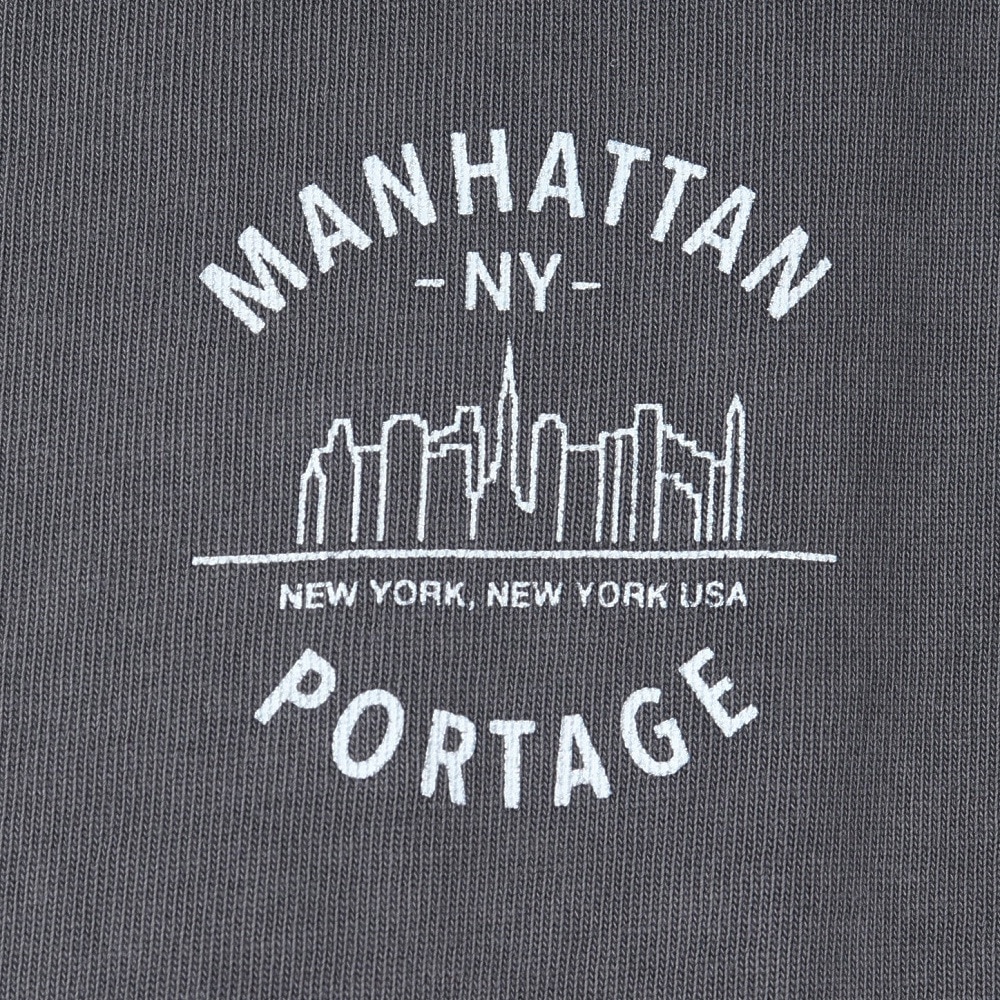 マンハッタンポーテージ（ManhattanPortage）（メンズ）ロングスリーブ プリント Tシャツ 24FW-MP-M592 CHARCOAL