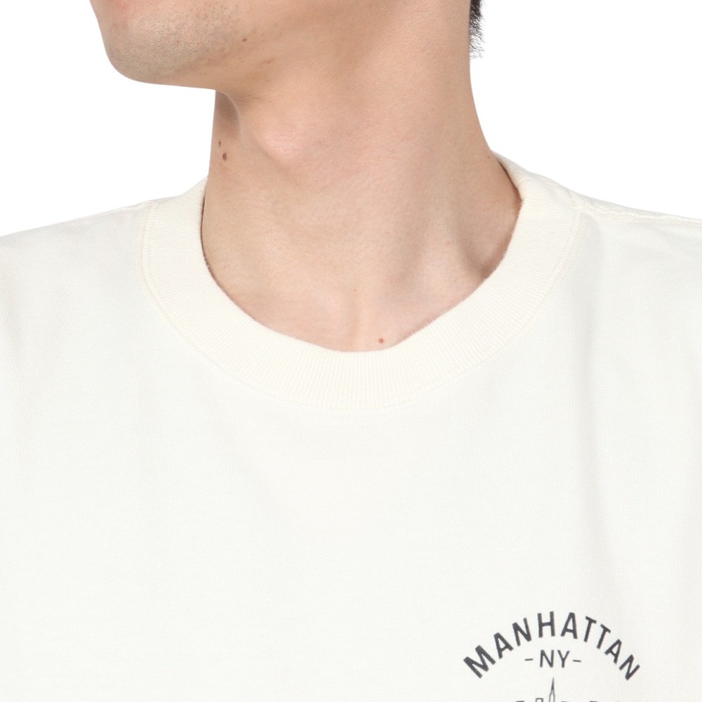マンハッタンポーテージ（ManhattanPortage）（メンズ）ロングスリーブ プリント Tシャツ 24FW-MP-M592 IVORY
