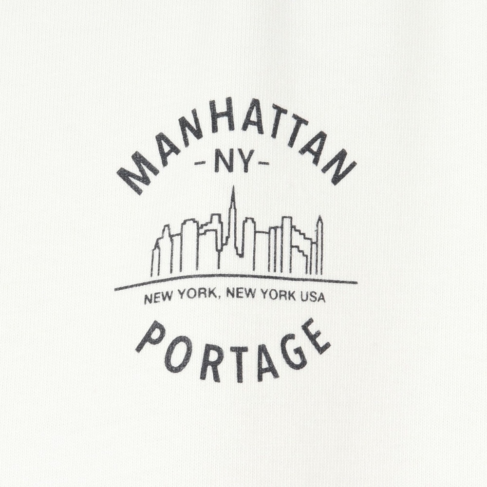マンハッタンポーテージ（ManhattanPortage）（メンズ）ロングスリーブ プリント Tシャツ 24FW-MP-M592 IVORY