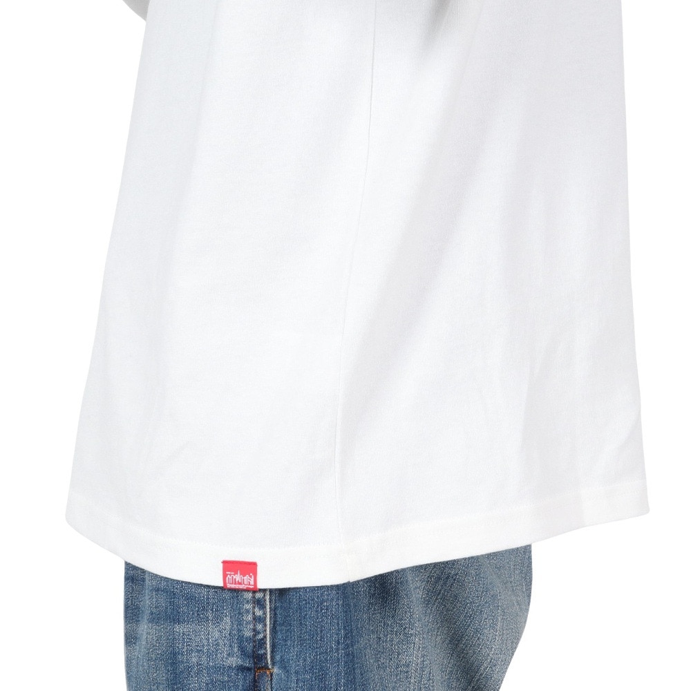 マンハッタンポーテージ（ManhattanPortage）（メンズ）ロングスリーブ プリント Tシャツ 24FW-MP-M593 WHITE