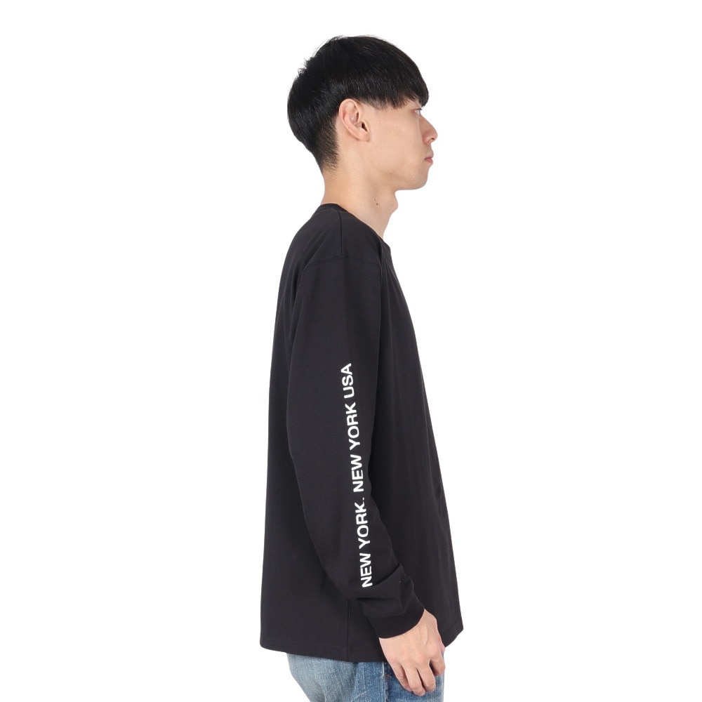 マンハッタンポーテージ（ManhattanPortage）（メンズ）長袖プリントTシャツ MP-M371 BLACK