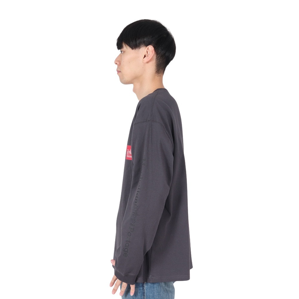 マンハッタンポーテージ（ManhattanPortage）（メンズ）長袖プリントTシャツ MP-M371 CHARCOAL