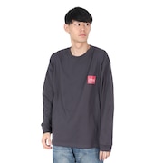 (メンズ)長袖プリントTシャツ MP-M371 CHARCOAL