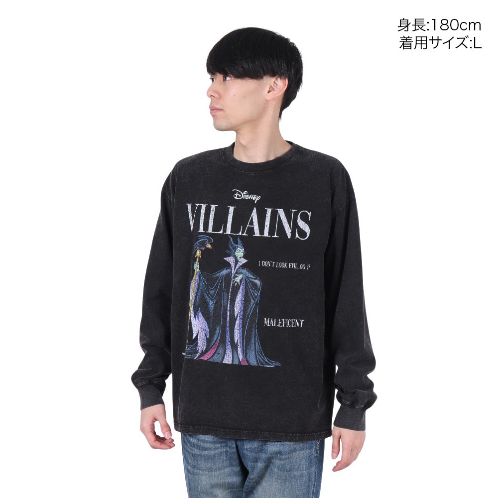 DISNEY（DISNEY）（メンズ、レディース）ヴィランズ マガジンロンT 長袖Tシャツ 5315015-81 B