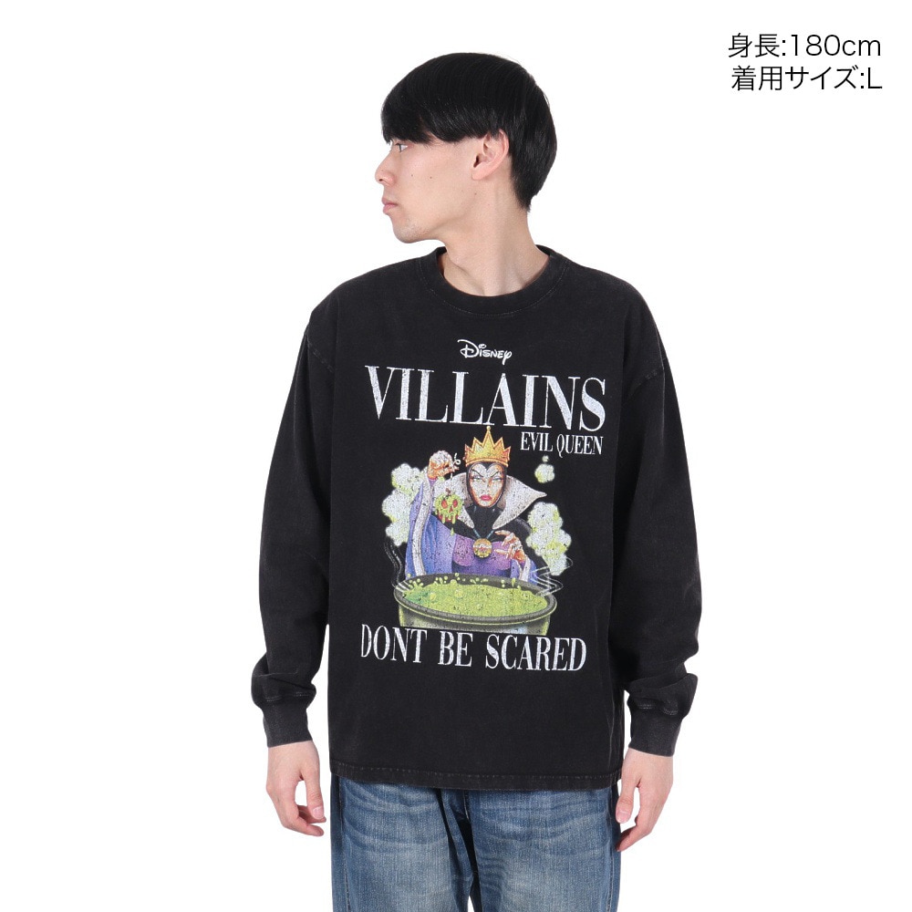 DISNEY（DISNEY）（メンズ、レディース）ヴィランズ マガジンロンT 長袖Tシャツ 5315015-82 C