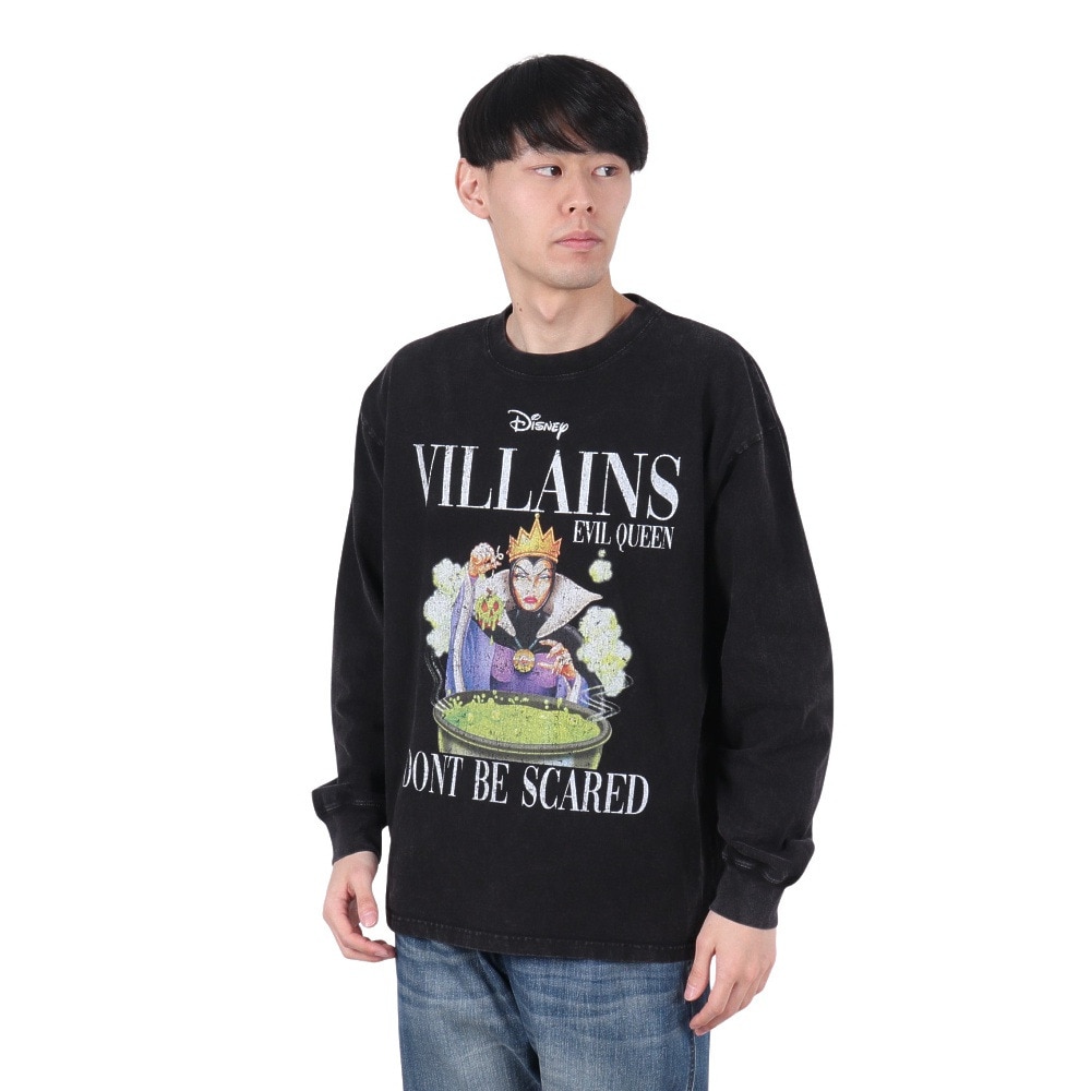 DISNEY（DISNEY）（メンズ、レディース）ヴィランズ マガジンロンT 長袖Tシャツ 5315015-82 C