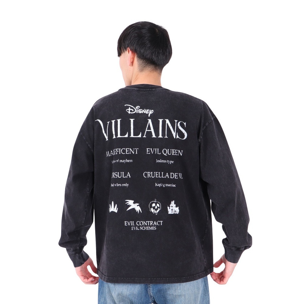 DISNEY（DISNEY）（メンズ）ヴィランズ フェイスツアー 長袖Tシャツ 5315016-01 BLK