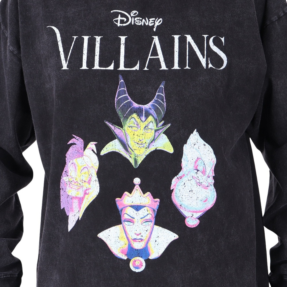 DISNEY（DISNEY）（メンズ）ヴィランズ フェイスツアー 長袖Tシャツ 5315016-01 BLK