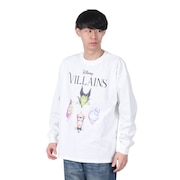 (メンズ、レディース)ヴィランズ フェイスツアーロンT 長袖Tシャツ 5315016-06 OFF