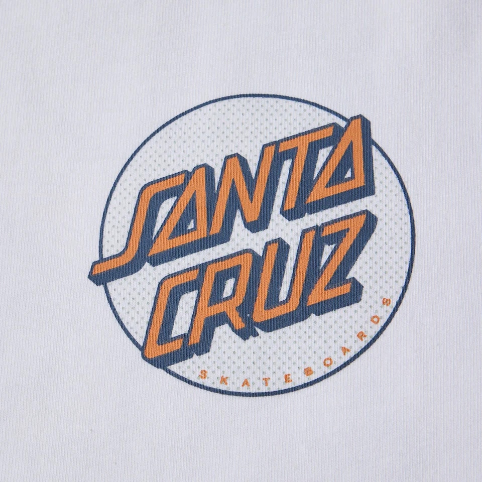 ニューエラ（NEW ERA）（メンズ、レディース）半袖 オーバーサイズド コットン Tシャツ SANTA CRUZ スクリーミングハンド ホワイト 14384105