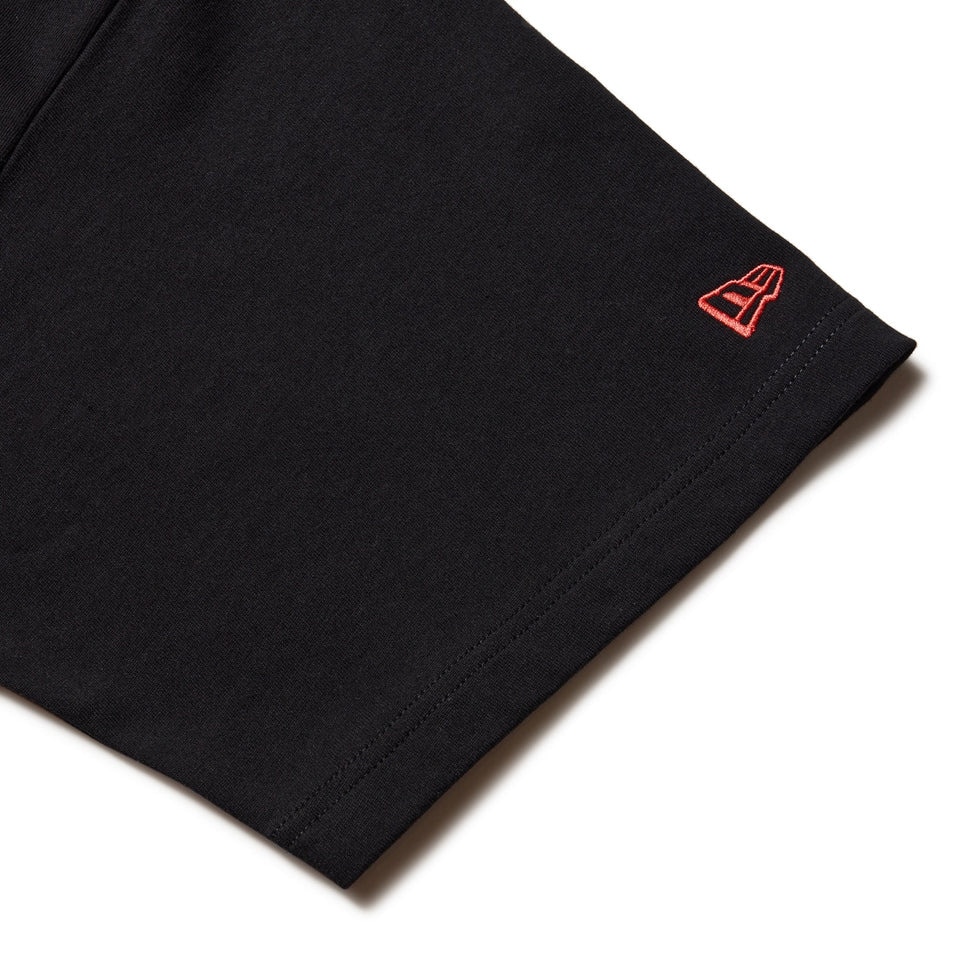 ニューエラ（NEW ERA）（メンズ、レディース）半袖 オーバーサイズド コットン Tシャツ SANTA CRUZ スクリーミングハンド ブラック 14384106