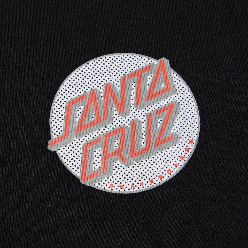 ニューエラ（NEW ERA）（メンズ、レディース）半袖 オーバーサイズド コットン Tシャツ SANTA CRUZ スクリーミングハンド ブラック 14384106
