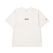 (メンズ、レディース)ウォッシュド コットン 半袖Tシャツ Racer Logo 14410026