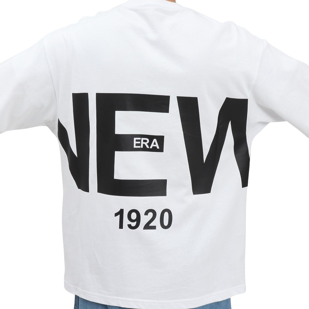 ニューエラ（NEW ERA）（メンズ、レディース）半袖 オーバーサイズド コットン Tシャツ Zoom Up Logo 14410046