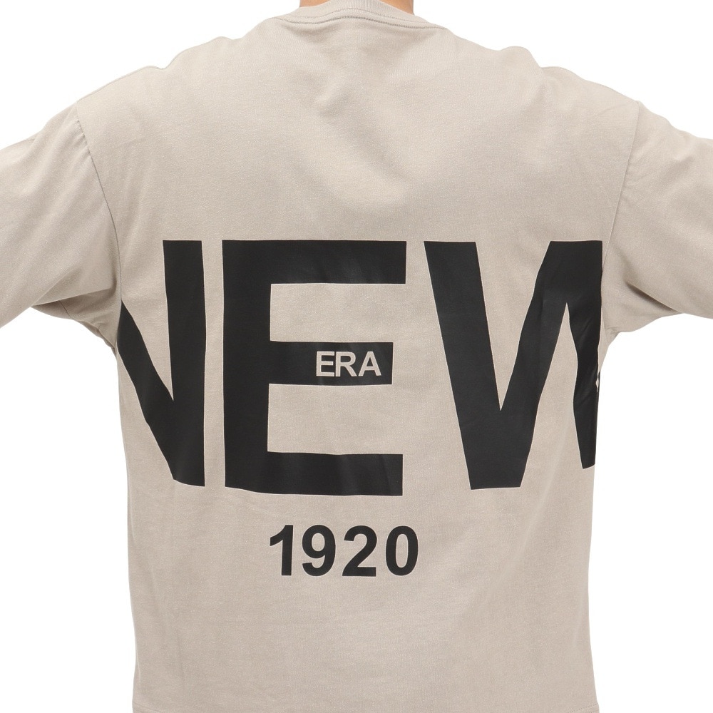ニューエラ（NEW ERA）（メンズ、レディース）半袖 オーバーサイズド コットン Tシャツ Zoom Up Logo 14410047