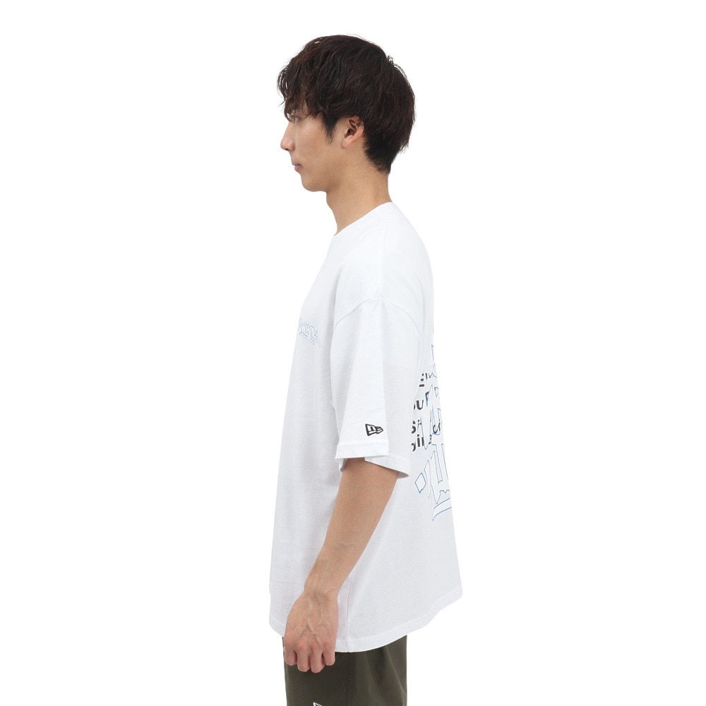 ニューエラ（NEW ERA）（メンズ、レディース）オーバーサイズド コットン 半袖Tシャツ Graffiti 14410049