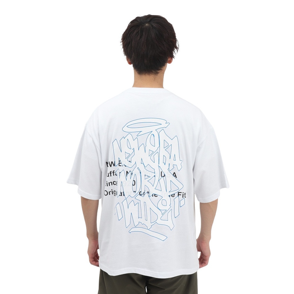 ニューエラ（NEW ERA）（メンズ、レディース）オーバーサイズド コットン 半袖Tシャツ Graffiti 14410049