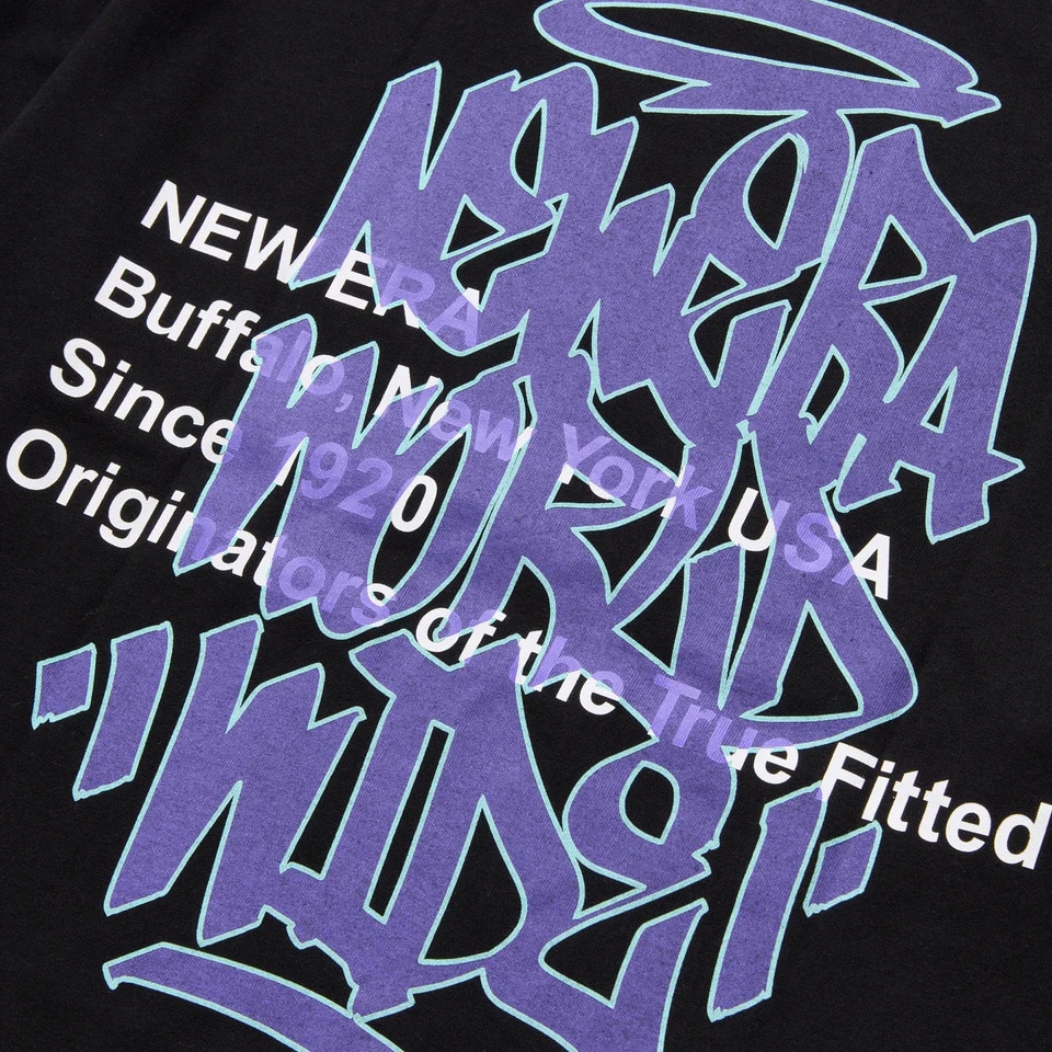 ニューエラ（NEW ERA）（メンズ、レディース）オーバーサイズド コットン 半袖Tシャツ Graffiti 14410051