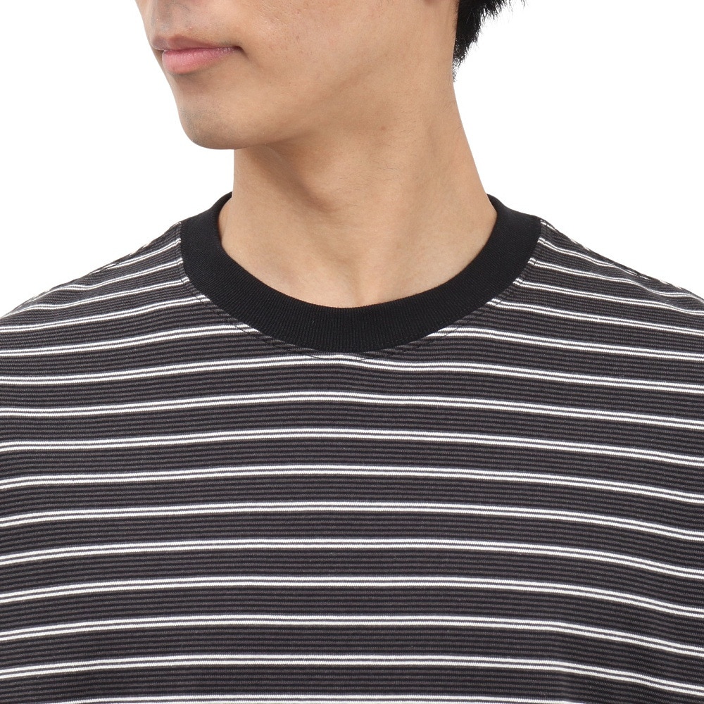 ニューエラ（NEW ERA）（メンズ、レディース）オーバーサイズド コットン 半袖Tシャツ Micro Border 14410067