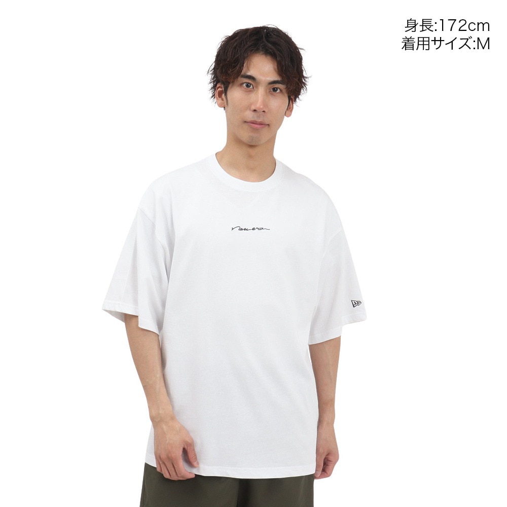 ニューエラ（NEW ERA）（メンズ、レディース）オーバーサイズド コットン 半袖Tシャツ Handwritten Logo 14410076