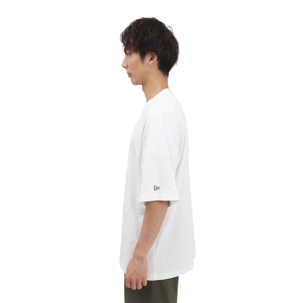 ニューエラ（NEW ERA）（メンズ、レディース）オーバーサイズド コットン 半袖Tシャツ Handwritten Logo 14410076
