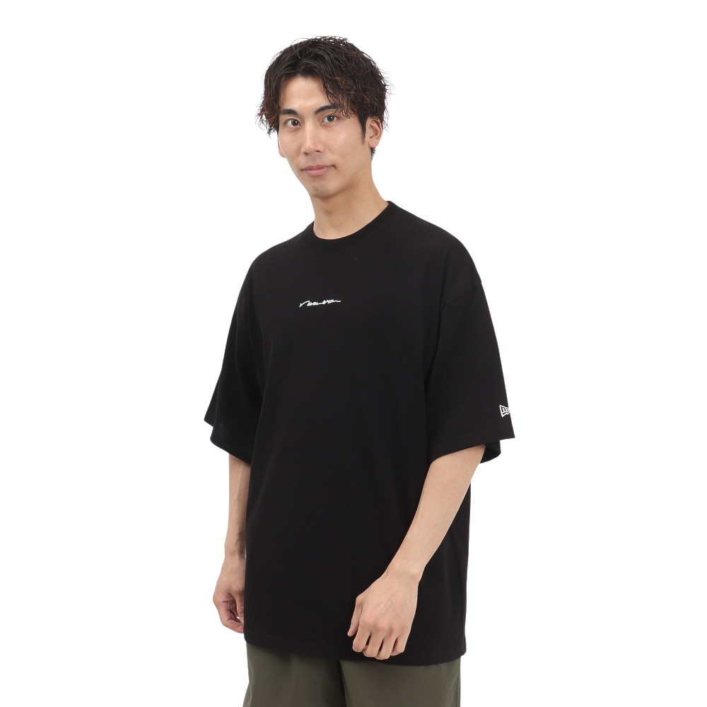 ニューエラ（NEW ERA）（メンズ、レディース）オーバーサイズド コットン 半袖Tシャツ Handwritten Logo 14410078
