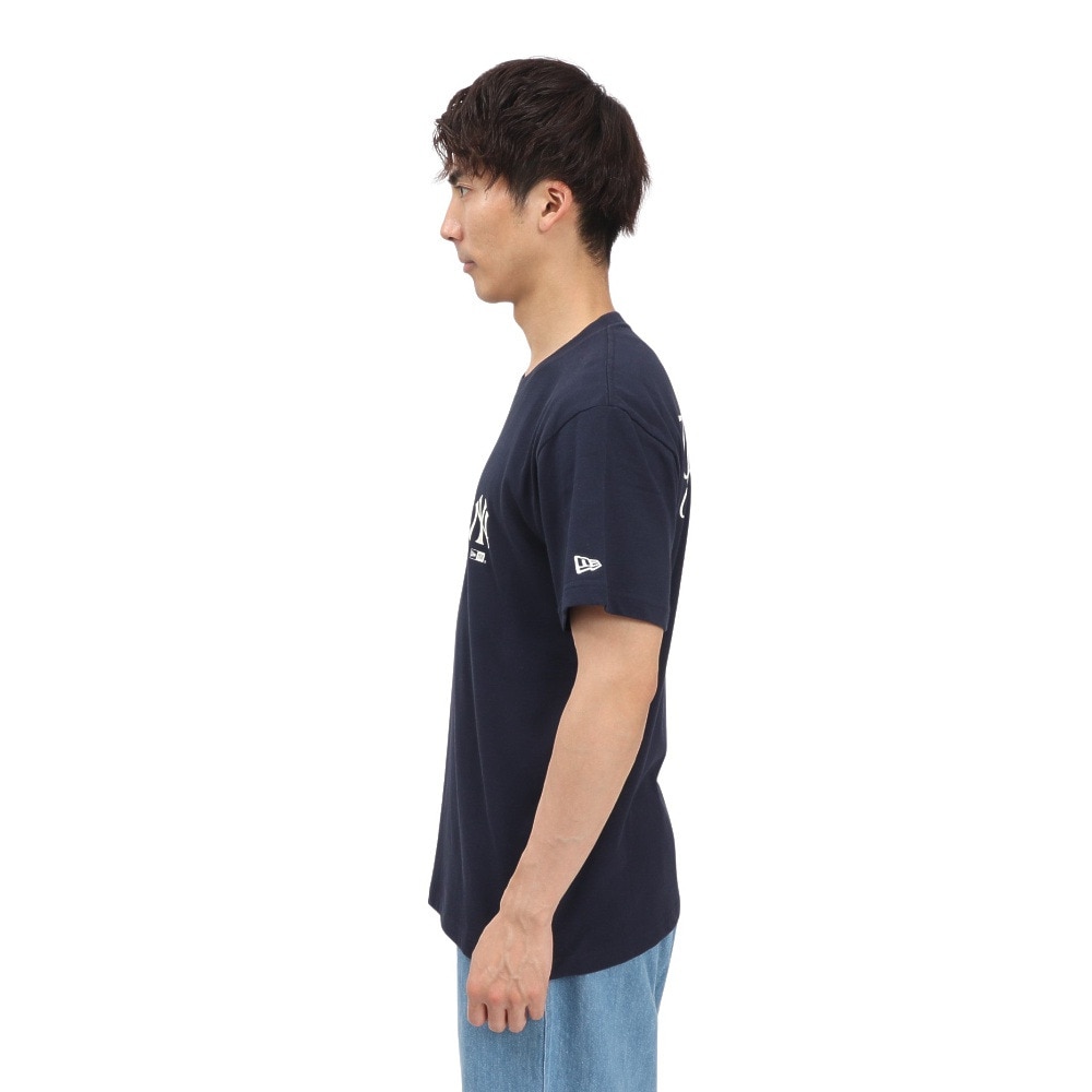 ニューエラ（NEW ERA）（メンズ、レディース）半袖 コットン Tシャツ ニューヨーク・ヤンキース 14410092