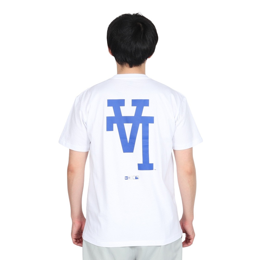 ニューエラ（NEW ERA）（メンズ、レディース）半袖Tシャツ コットン MLB Upside Down ロサンゼルス・ドジャース 14410095