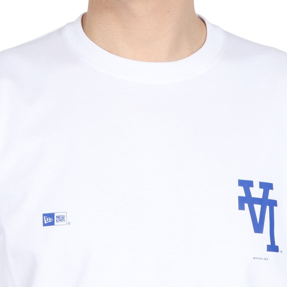 ニューエラ（NEW ERA）（メンズ、レディース）半袖Tシャツ コットン MLB Upside Down ロサンゼルス・ドジャース 14410095