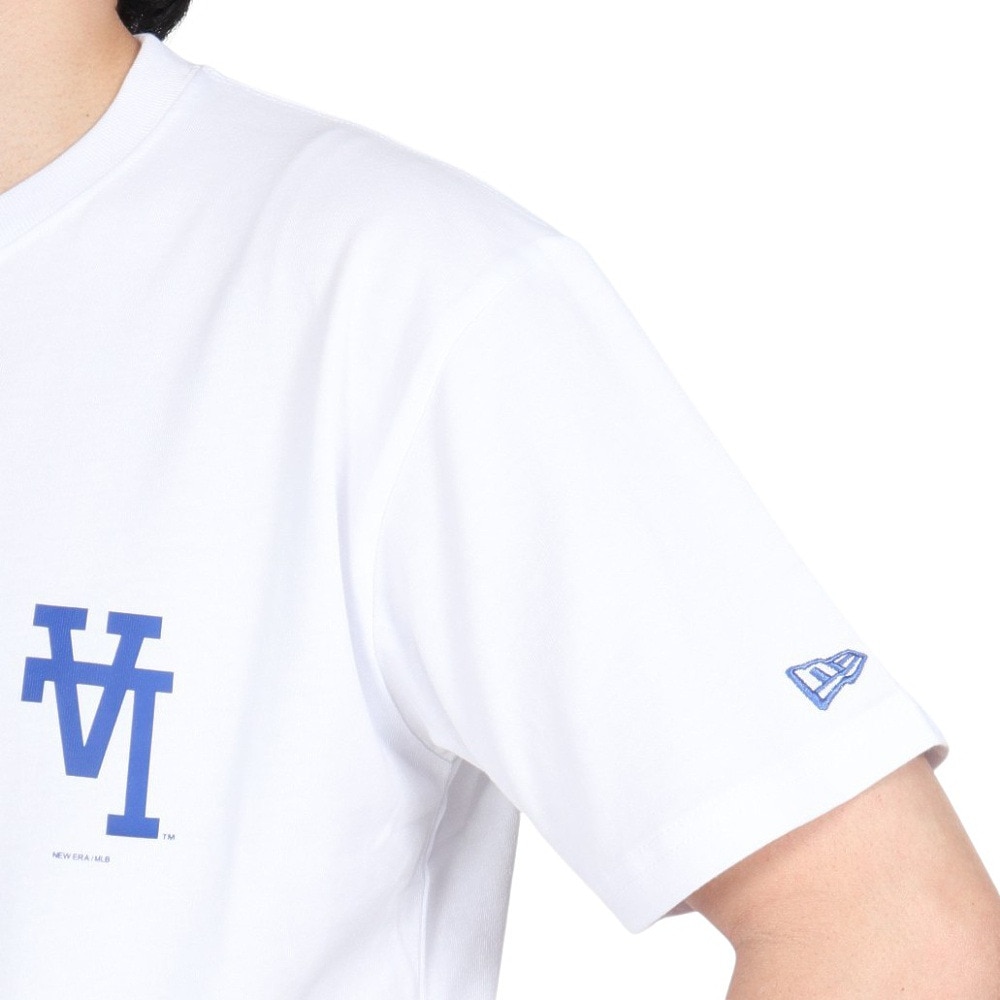 ニューエラ（NEW ERA）（メンズ、レディース）半袖Tシャツ コットン MLB Upside Down ロサンゼルス・ドジャース 14410095