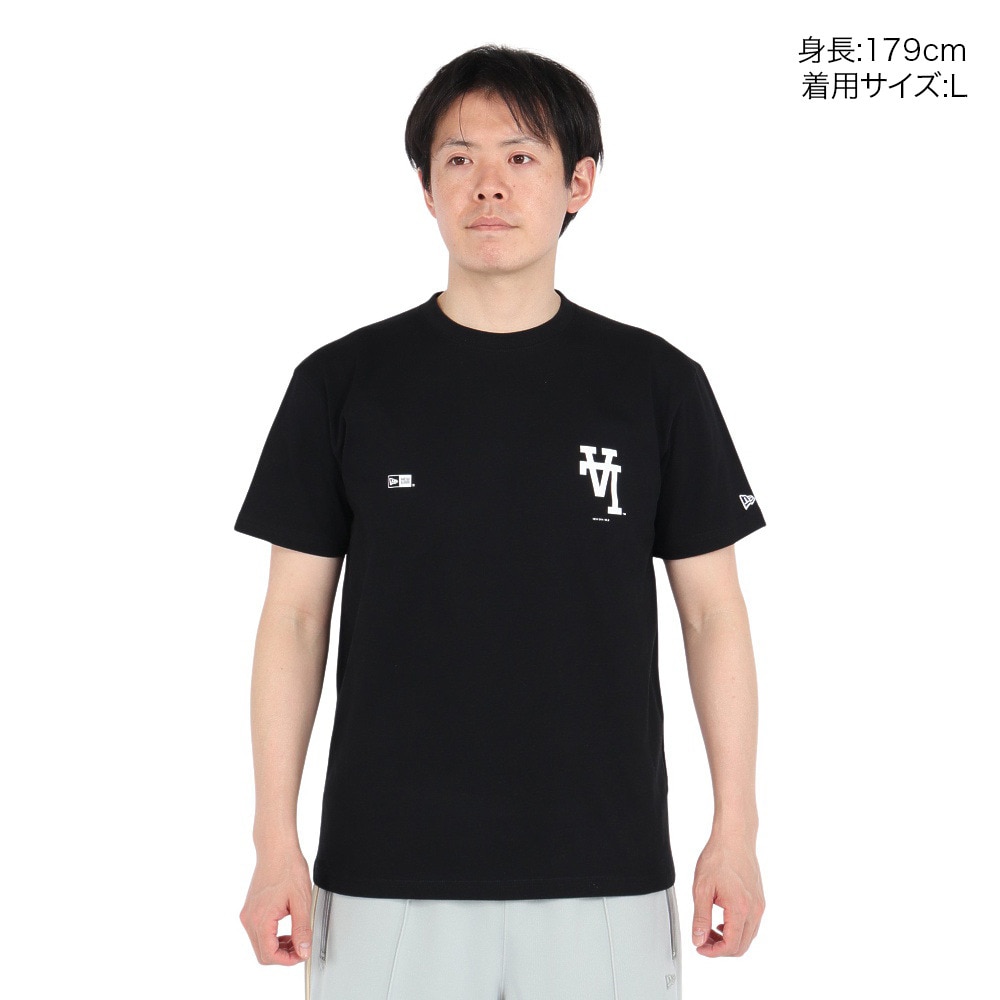 ニューエラ（NEW ERA）（メンズ、レディース）半袖Tシャツ コットン MLB Upside Down ロサンゼルス・ドジャース 14410096